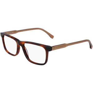 NEW LACOSTE L2852 220 Red Havana Eyeglasses 53mm with Lacoste Case