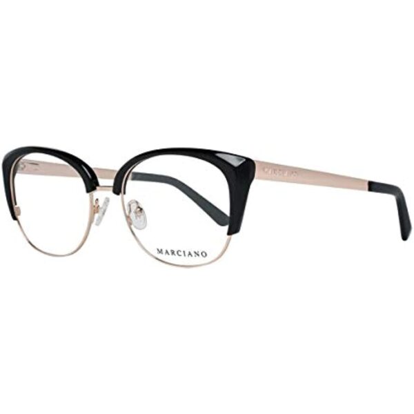 Guess By Marciano GM 0334 001 Shiny Black And Rose Gold Eyeglasses