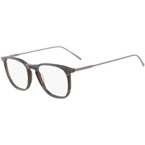 NEW LACOSTE L2828 210 Grey & Brown Striped Eyeglasses 50mm with Lacoste Case