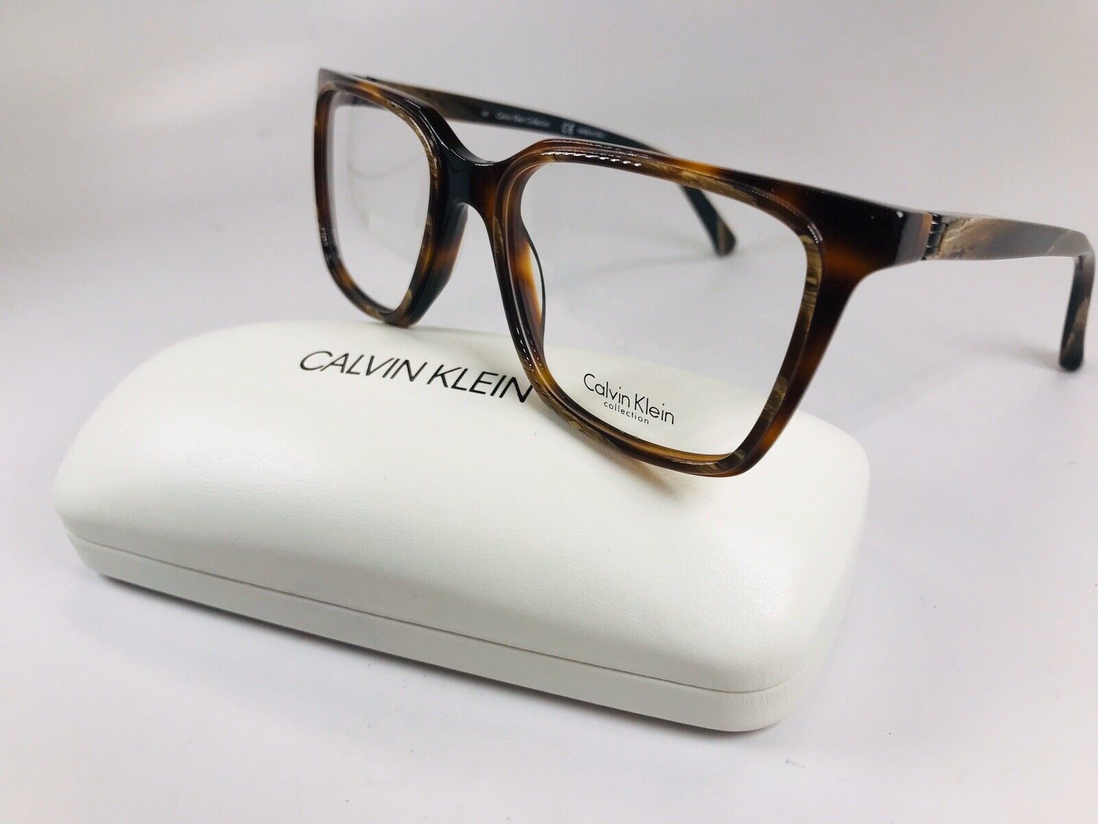 New Calvin Klein CK8579 244 Brown Horn & Soft Tortoise Eyeglasses 53mm ...