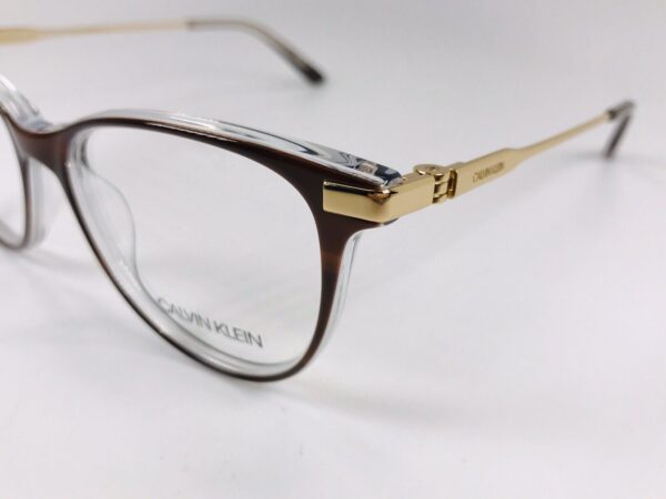 New Calvin Klein CK19709 222 Brown Horn & Crystal Eyeglasses 50mm with ...