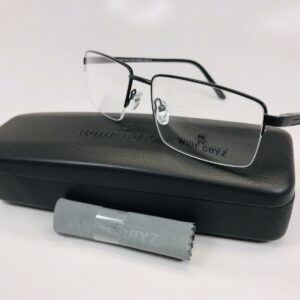 New Wide Guyz Matte Black CLYDE Eyeglasses 57mm for The Stylish Large Man
