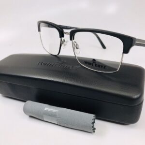 New Wide Guyz Matte Black CARMINE Eyeglasses 57mm for The Stylish Large Man