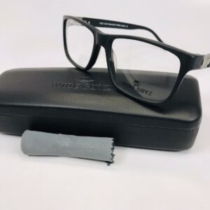 New Wide Guyz Matte Black BULLDOG Eyeglasses 57mm for The Stylish Large Man