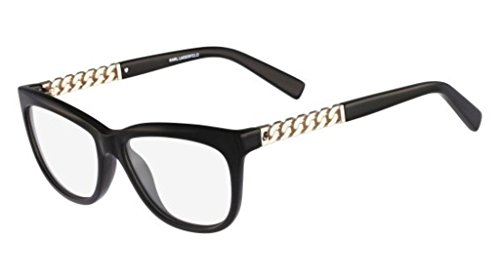 KARL LAGERFELD KL 852 001 Black and Gold Eyeglasses