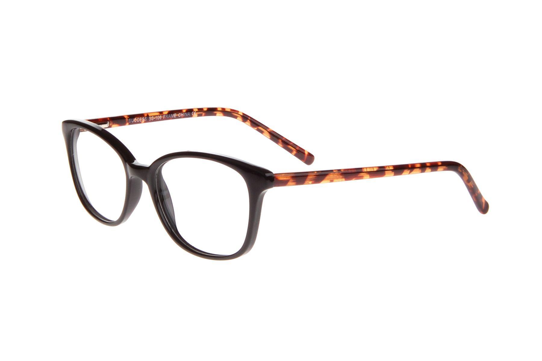 SUCCESS SS-106 Black and Tortoise Eyeglasses 50mm