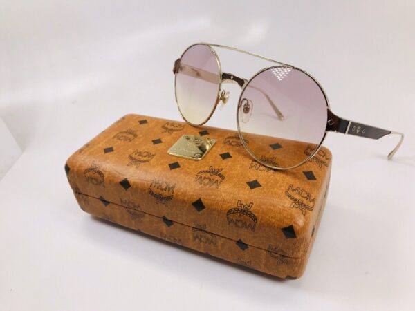 MCM 124S 730 Gold and Lilac Yellow Sunglasses