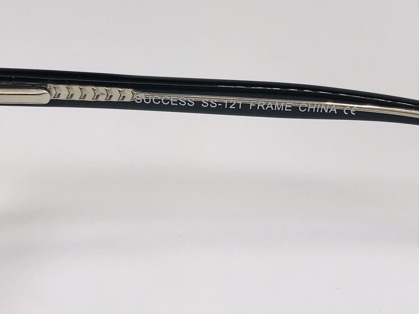 SUCCESS SS-121 Black & Blue on Clear Eyeglass 53mm - True View Optics