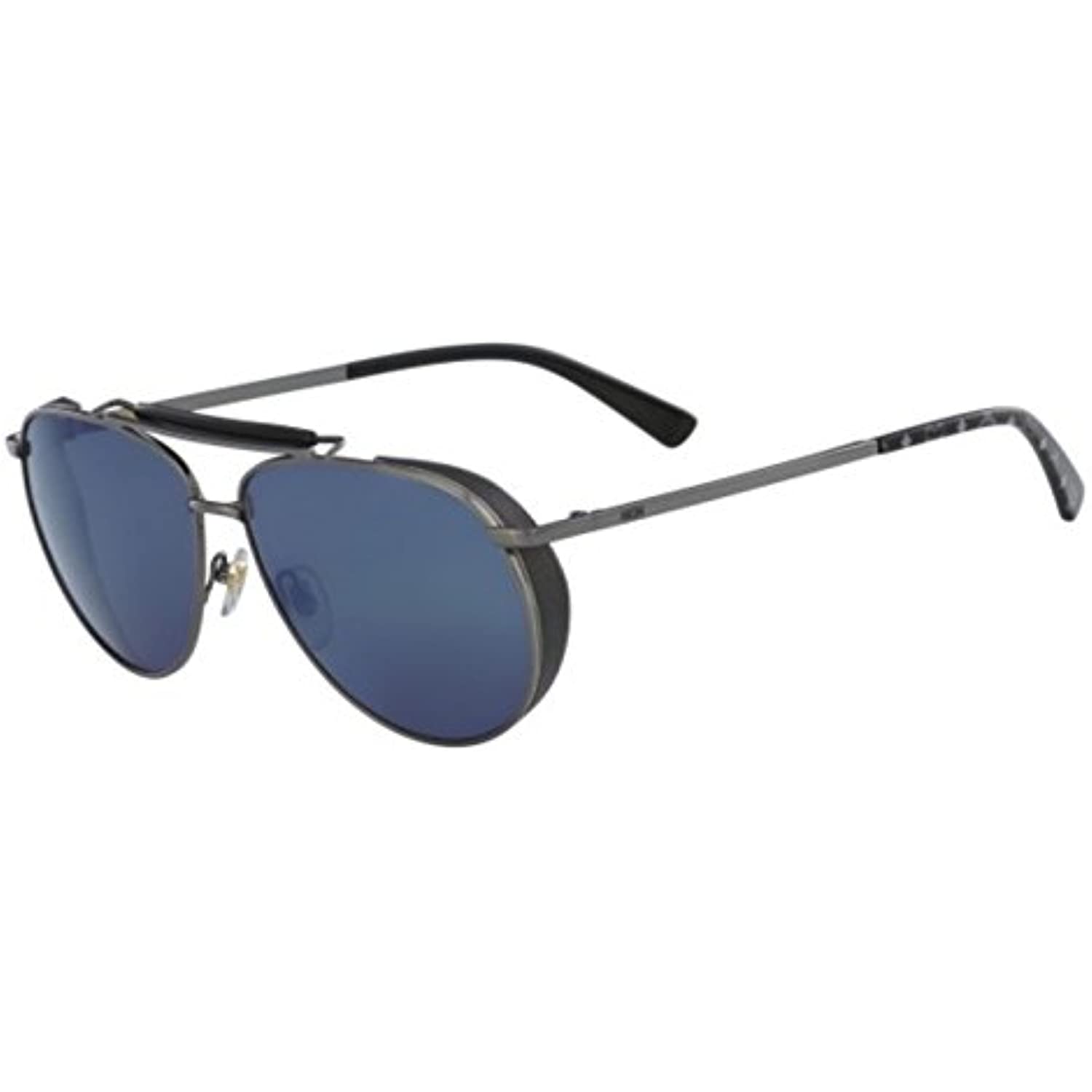 MCM 119S 016 Shiny Dark Gunmetal Aviator Sunglasses