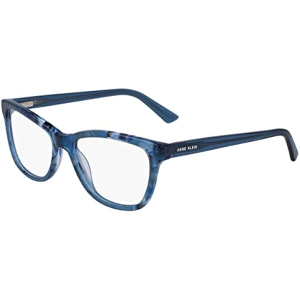 Anne Klein AK 5074 400 Blue Horn Eyeglasses 53mm