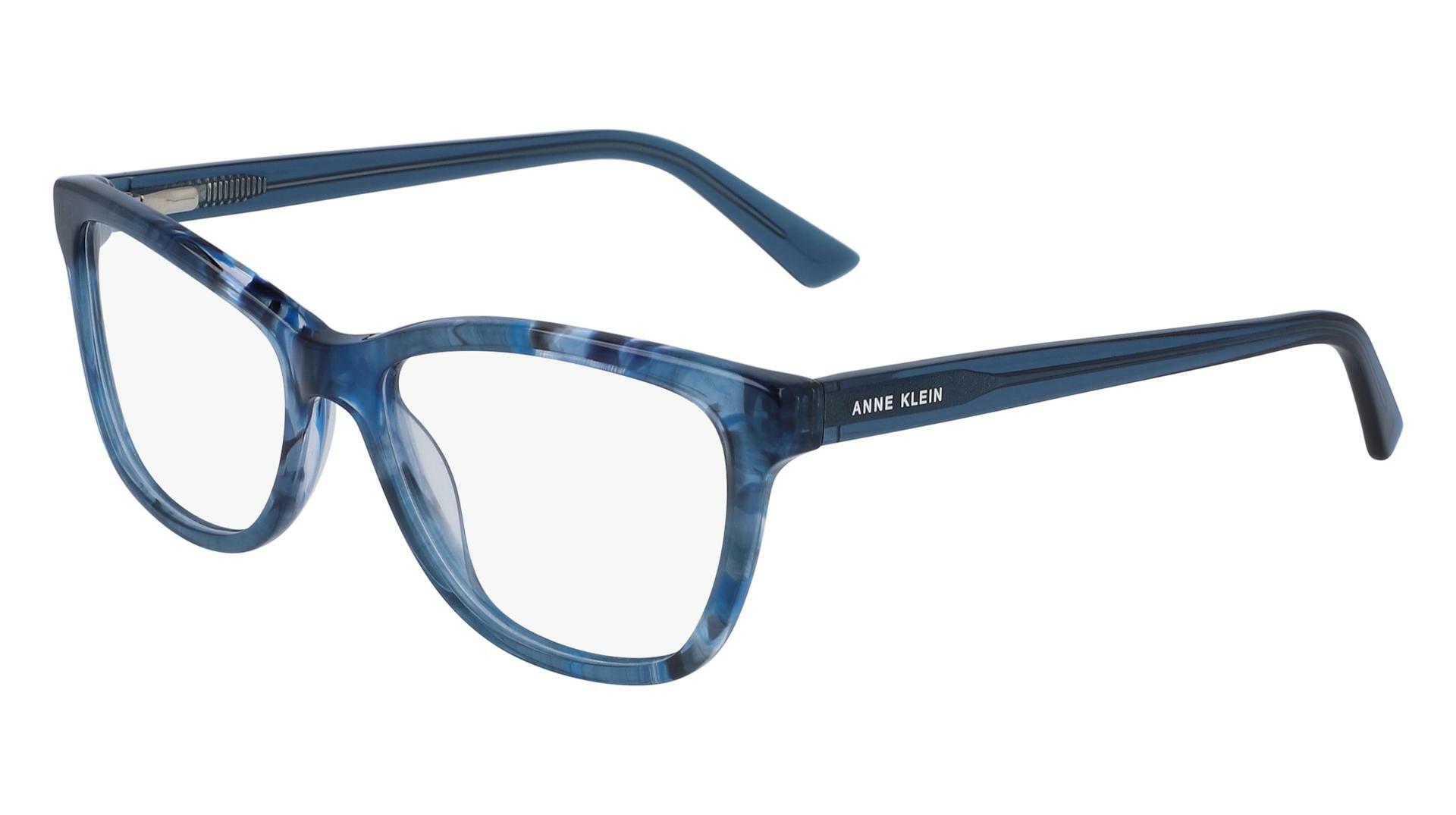 Anne Klein AK 5074 400 Blue Horn Eyeglasses 51mm