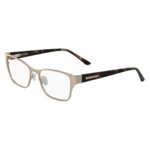 Anne Klein AK5062 717 Gold Eyeglasses with Multi Colored Temples