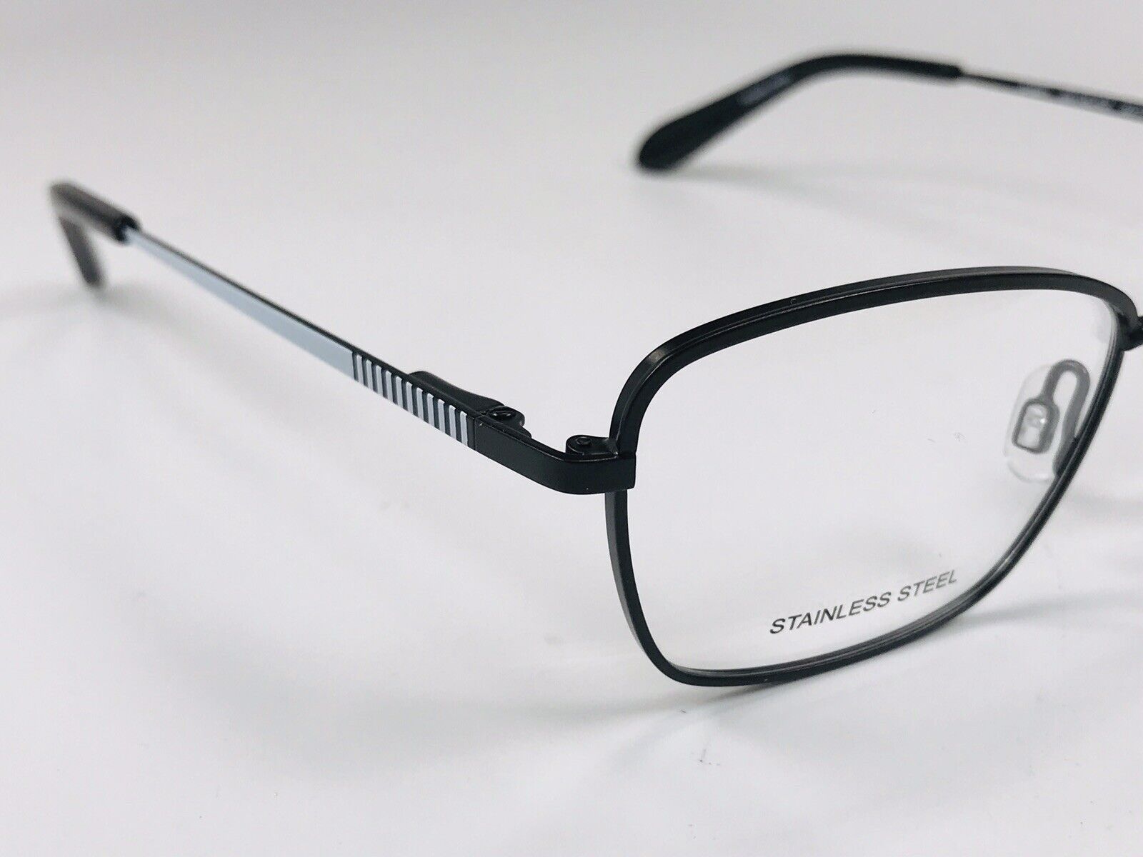 NEW DRAPER JAMES DJ5001 001 Black & White Eyeglasses 50mm with DJ Case ...
