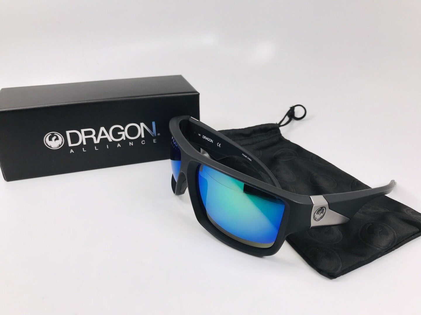 Dragon Deadlock Ion Sunglasses, Matte Black Frame with Green Ion Lens ...