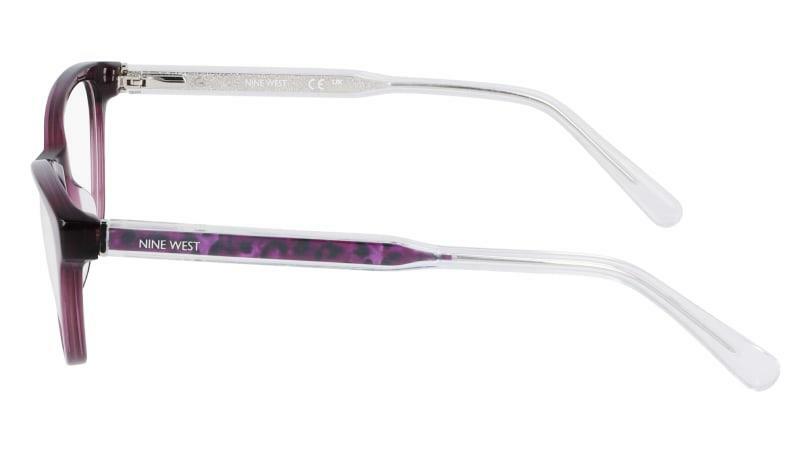New NINE WEST NW-5217 505 Crystal Plum Eyeglasses 49/16/135 - Image 3