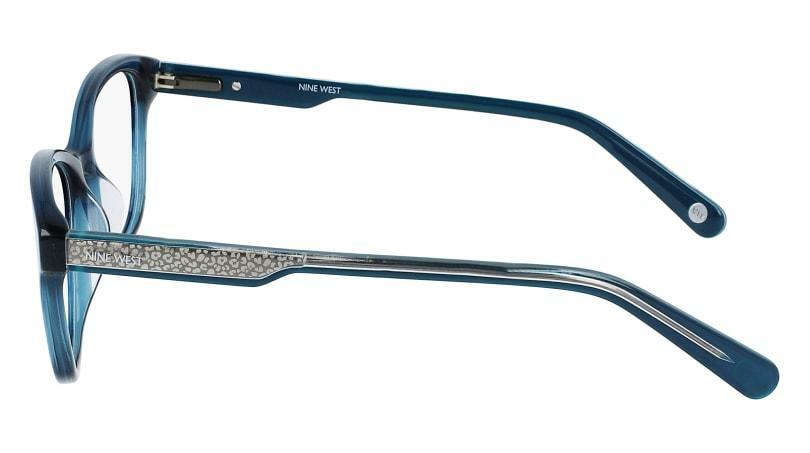 NEW NINE WEST NW 5182 315 Crystal Teal Eyeglasses 52/17/135 - Image 3