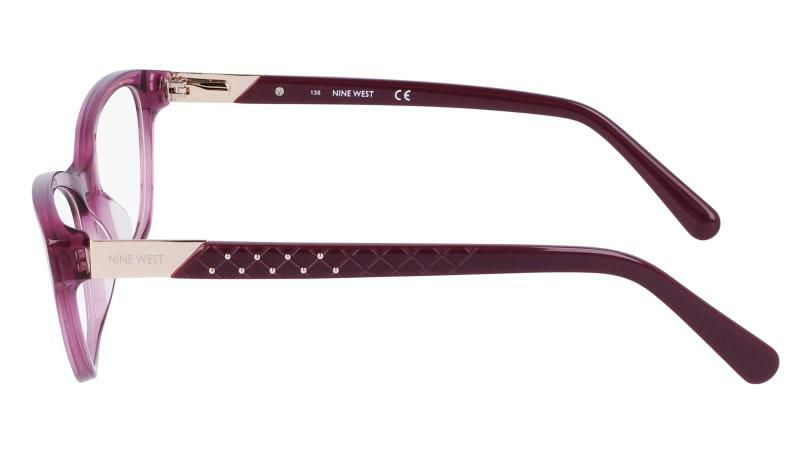 NEW NINE WEST NW 5203 505 Crystal Plum Eyeglasses 54/17/135 - Image 3